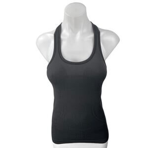 Lululemon Women's Black Padded Stretch Racerback Yoga Athletic Tank Top Size 4